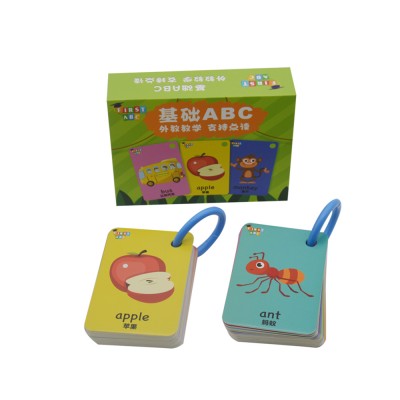 Custom Sight Words Private Label Multiplication Flash Cards Printing Vocabulary Flashcards