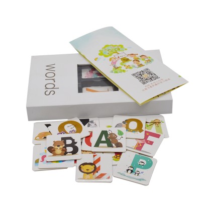 Custom Design Printing abc Phonics Educational Alphabet Flash Cards Game