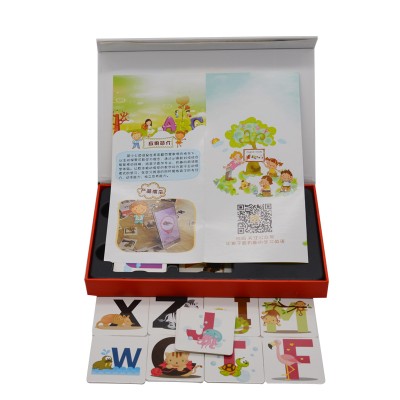 Custom Playing Paper Flash Cards Educational Game Card Set Printing For Kids